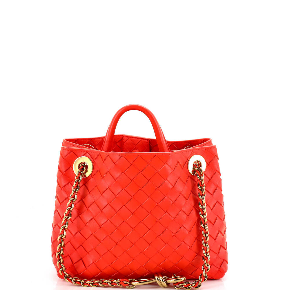 Bottega Veneta Small Andiamo Top Handle Bag Intrecciato Nappa